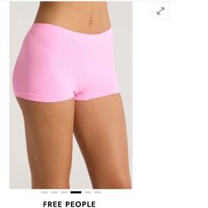 Free people Ultimately seamless boy shorts pink panties size large new no tag